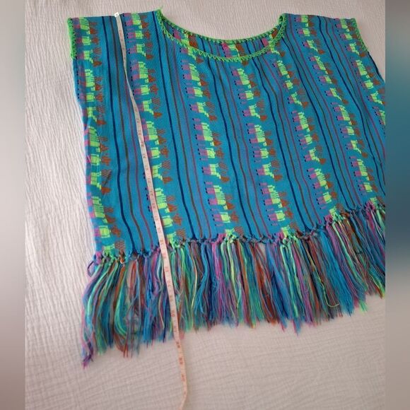 L BOHO tribal poncho animal design - Picture 6 of 6